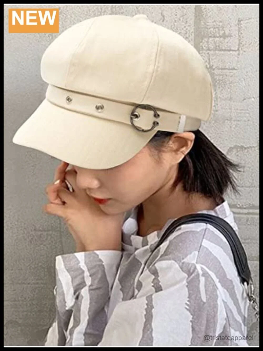 Women's Cotton Newsboy Cap Beret Style Adjustable Lightweight